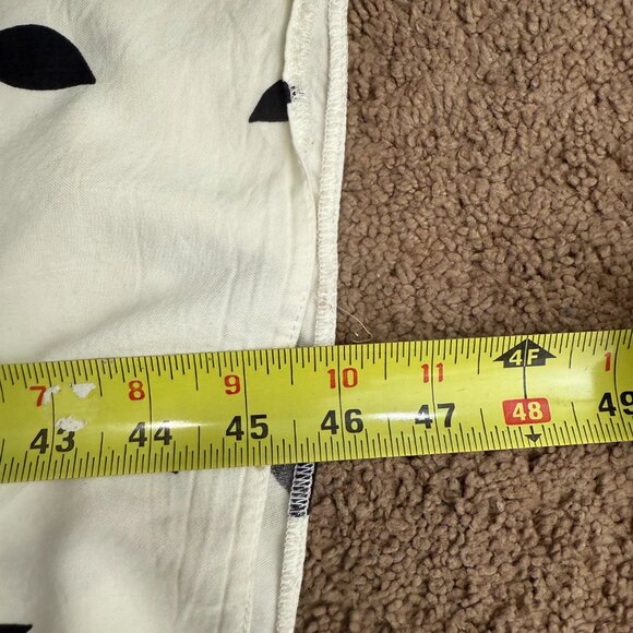 Asos White & Black Long Sleeves Collared Leaf Print Maxi Shirt Dress Size 0 - Picture 4 of 6